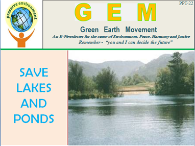 Gem ppt-22-save ponds and lakes